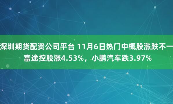 深圳期货配资公司平台 11月6日热门中概股涨跌不一 富途控股涨4.53%，小鹏汽车跌3.97%